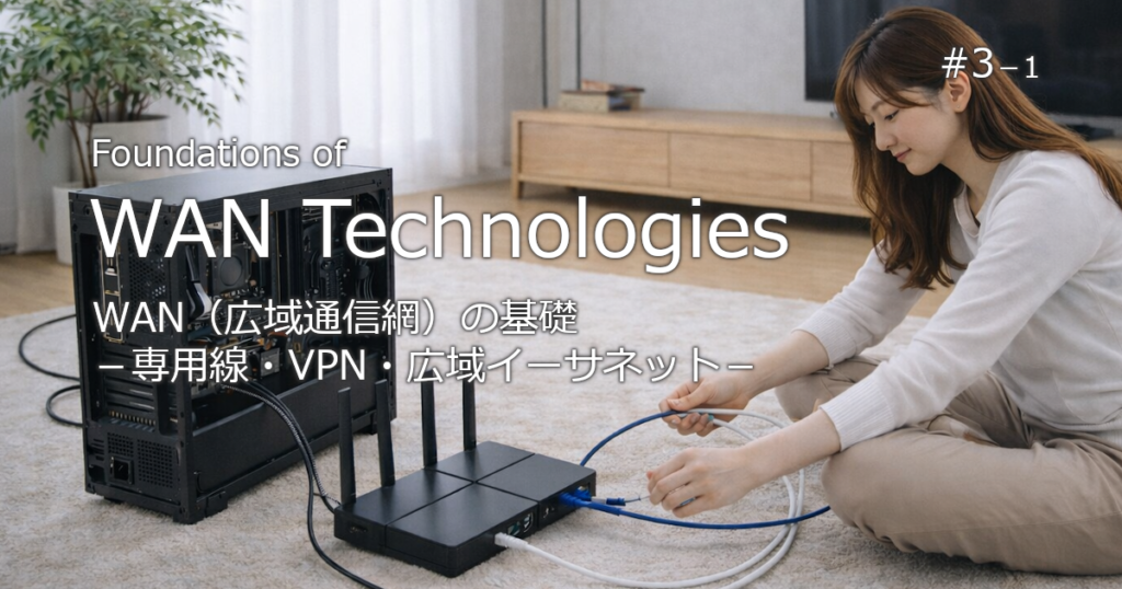 WAN(広域通信網)の基礎まとめ【専用線・回線交換・VPN・広域イーサネット】|基本情報技術者試験|情報処理シンプルまとめ