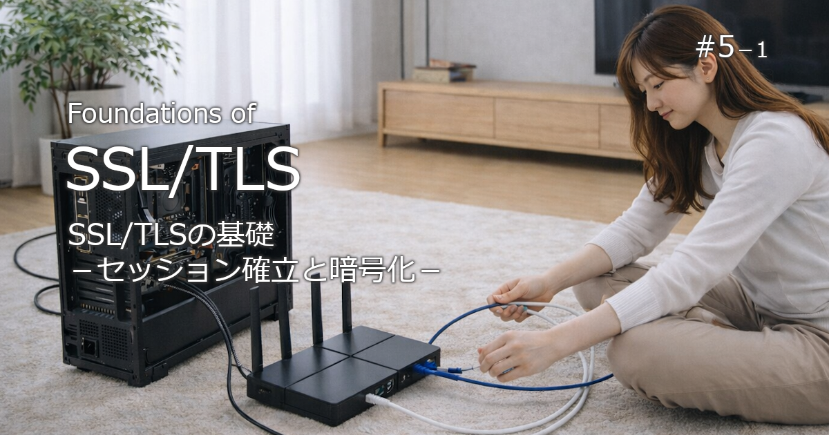 SSL/TLSに関するブログのアイキャッチ画像