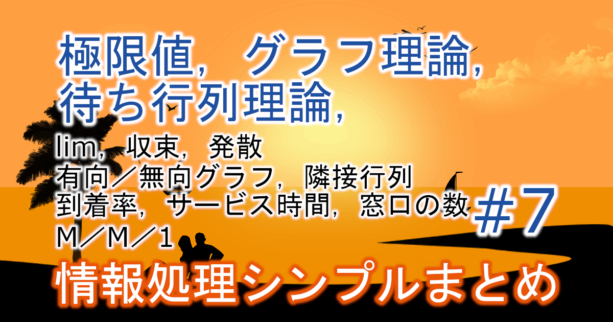 極限値，グラフ理論，待ち行列理論のブログに関するアイキャッチ画像