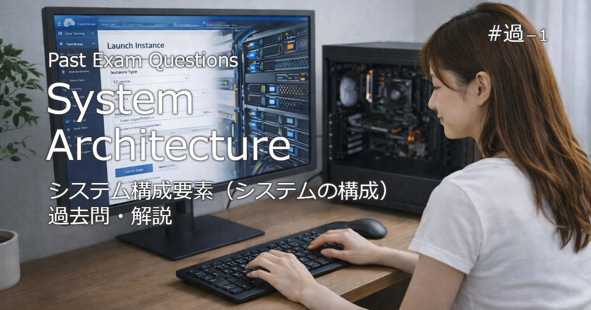 情報処理技術者試験　過去問（システム構成要素－システム構成）のブログのアイキャッチ画像