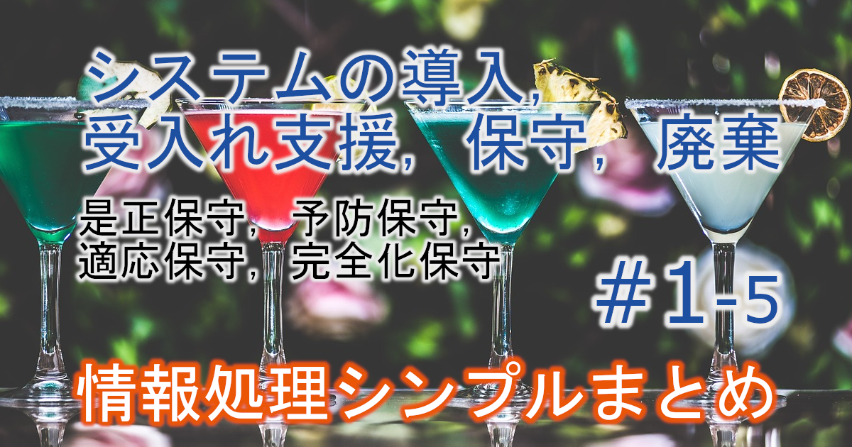 システムの導入，受入れ支援，保守，廃棄のブログに関する説明画像